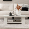 36-Inch 2-Tier Wooden Modern Coffee Table with Storage Shelf product image