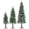 Snowy and Slim Pre-Lit Christmas Trees (Set of 3) product image