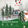 Snowy and Slim Pre-Lit Christmas Trees (Set of 3) product image