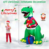 6ft Inflatable Christmas Dinosaur  Decoration with LED Lights product image