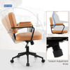 PU Leather Office Chair with Rocking Backrest and Ergonomic Armrest product image
