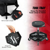 330-Pound Capacity Pneumatic Rolling Mechanic Stool with Padded Seat product image