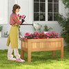 Solid Wood Elevated Planter Box with Legs product image