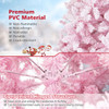 7.5FT Pre-Lit Snow Flocked Pink Christmas Tree product image