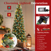 5/7.5/9FT Artificial Christmas Tree with Branch Tips and Festive Charms product image