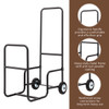 Firewood Cart with Durable Rubber Wheels for All-Terrain product image
