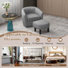 Swivel Barrel Chair with Ottoman Footrest product image