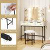 Makeup Vanity Table with Hollywood Lights product image