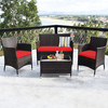 4-Piece Rattan Patio Furniture Set product image