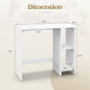 Modern Writing Desk with 3-Position Adjustable Shelf product image