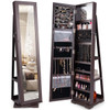 2-in-1 Lockable Mirrored 360° Rotating Jewelry Armoire product image