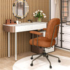 Leathaire Upholstered Home Office Chair with Cushioned Back product image