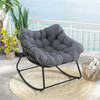 Oversized PE Wicker Patio Rocking Chair product image