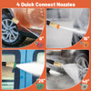 2400-PSI Electric Pressure Washer with 4 Universal Wheels product image
