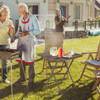 23.5" Indoor or Outdoor Square Plastic Folding Table product image
