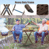 23.5" Indoor or Outdoor Square Plastic Folding Table product image