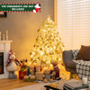 4.5-Foot Pre-Lit Premium Snow Flocked Christmas Tree with 150 Lights product image