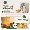 4.5-Foot Pre-Lit Premium Snow Flocked Christmas Tree with 150 Lights product image