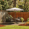 10-Foot Patio Umbrella with 8 Wooden Ribs & 3 Adjustable Heights product image