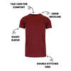 Men's Moisture-Wicking Marled Performance Tee (5-Pack) product image