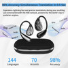 AI Language Translator Earbuds,144 Languages Bluetooth Translator Device, Two Way Translator Earphones for Language Learning Travel Business,Black product image