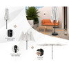 15-Foot Double-Sized Patio Umbrella with Crank Handle & Vented Tops product image