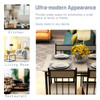 5-Piece Dining Set with Faux Marble Top Table product image
