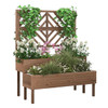 2-Tier Raised Garden Bed with Trellis product image