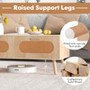 Mid-Century Rattan Coffee Table with 2 Storage Drawers  product image