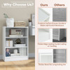 3-Tier Open Multipurpose Display Rack Cabinet with Adjustable Shelves product image