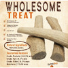 8-9" X-Large Split Naturally Shed Elk Antler Dog Treats product image