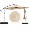 10-foot Offset Hanging Umbrella with Base (With or Without Lights) product image