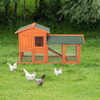 61" Wooden Coop/Hutch with Ladder and Tray product image