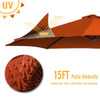 15x9 Foot Outdoor Double-Sided Patio Umbrella product image