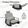 Gliding Rocking Chair with Retractable Footrest  product image