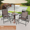3-Piece Outdoor Bistro Furniture Set with 1.57" Umbrella Hole product image