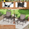 3-Piece Outdoor Bistro Furniture Set with 1.57" Umbrella Hole product image