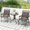 3-Piece Outdoor Bistro Furniture Set with 1.57" Umbrella Hole product image