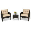 Cushioned Rattan 3-Piece Patio Furniture Set product image
