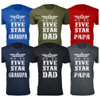 Men's Five Star Dad/Grandpa T-shirt product image