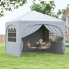 10 X 10 Foot Pop-up Outdoor Canopy Tent with Detachable Sidewalls product image