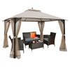 Outdoor Patio 12' x 10' Gazebo Canopy with Netting product image
