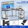 L-Shaped Gaming Desk with LED Strip  product image