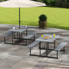 Picnic Table for 2-4 People with Adjustable Footpads and Umbrella Hole product image