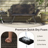 Convertible Bench for 2 with Adjustable Armrests and Footpads product image