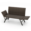 Convertible Bench for 2 with Adjustable Armrests and Footpads product image
