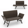 Convertible Bench for 2 with Adjustable Armrests and Footpads product image