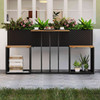 Patio Furniture Set with Raised Garden Bed and Built-in Storage Space product image