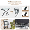 Patio Side Table with Tempered Glass Tabletop product image