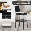 Patio Wicker Barstools Bar Height Chair with Cushions product image